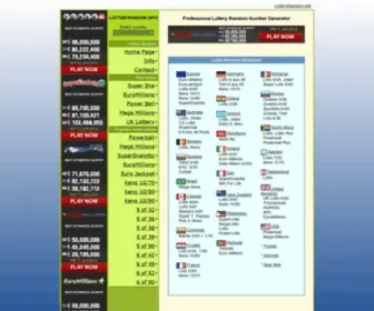 Lotteryrandom.info Screenshot