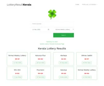 Lotteryresultkerala.com Screenshot
