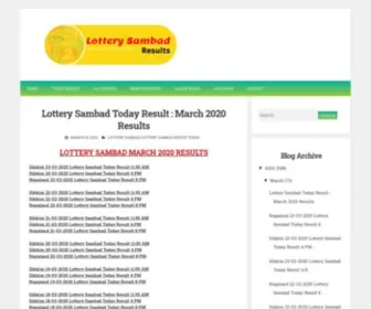 Lotterysambad.info Screenshot