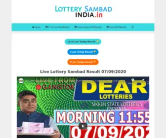 Lotterysambadindia.in Screenshot