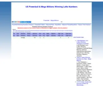 Lotterystudy.com(Powerball) Screenshot