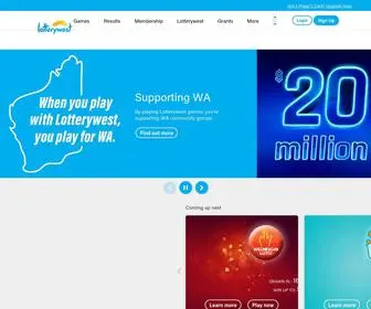 Lotterywest.com(WA Lotto Games & Results) Screenshot