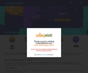 Lotteryworld.com Screenshot