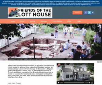 Lotthouse.org(Dedicated to the preservation and management of the historic Lott House) Screenshot