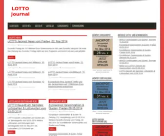 Lotto-Journal.de(Jetzt legal LOTTO 6aus49) Screenshot