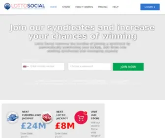 Lotto-Social.com Screenshot