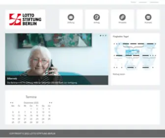 Lotto-Stiftung-Berlin.de(LOTTO Stiftung Berlin) Screenshot