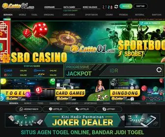 Lotto01.com Screenshot