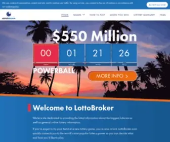 Lottobroker.com Screenshot