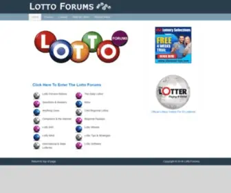 Lottoforums.com Screenshot
