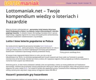 Lottomaniak.net(Keno i inne gry kasynowe online) Screenshot