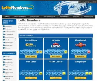 Lottonumbers.com Screenshot