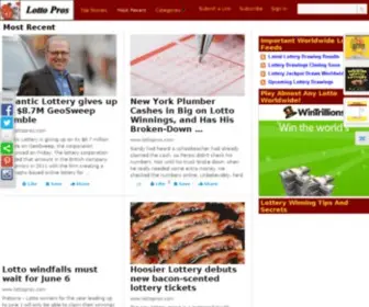 Lottopros.com(Lotto Pros) Screenshot