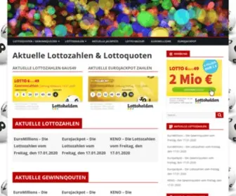 Lottoquoten-Lottozahlen.de(Aktuelle lottozahlen 6aus49 lottozahlen am samstag den 26.12.2020 2 5 7 12 13 323 spiel 77) Screenshot