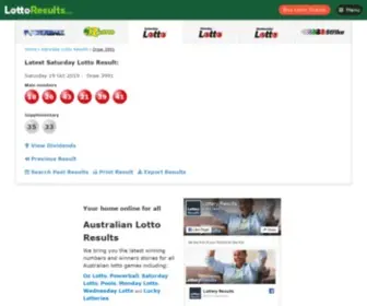 Lottoresults.com Screenshot