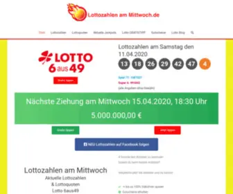 Lottozahlen-AM-Mittwoch.de(Lottozahlen & Lottoquoten) Screenshot
