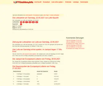 Lottozahlen.info(Lottozahlen, Jackpot) Screenshot