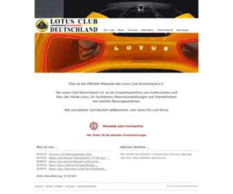 Lotus-Club-Deutschland.de(Lotus Club Deutschland) Screenshot