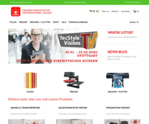 Lotus-Shopping.de(Your One Stop Shop For Textile Printing) Screenshot