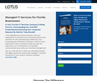 Lotusbusinesstech.com(Lotus Management Services) Screenshot