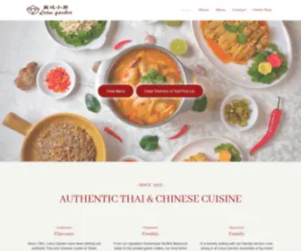 Lotusgarden.com.sg(Authentic Thai & Chinese Restaurant) Screenshot