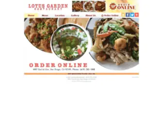 Lotusgardenca.com(Lotus Garden Restaurant) Screenshot