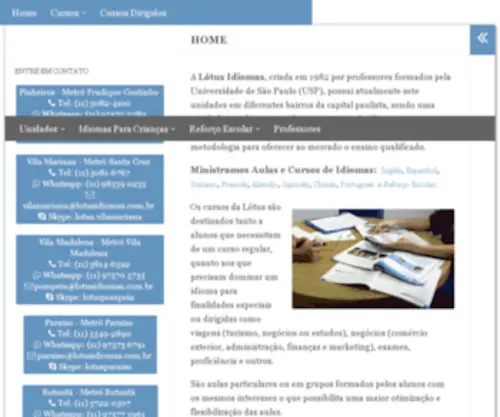 Lotusidiomas.com.br(Cursos de Idiomas em São Paulo) Screenshot
