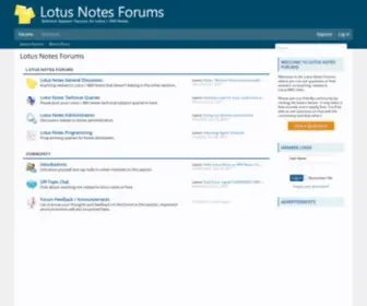 Lotusnotesforums.com(Lotus Notes Forums) Screenshot