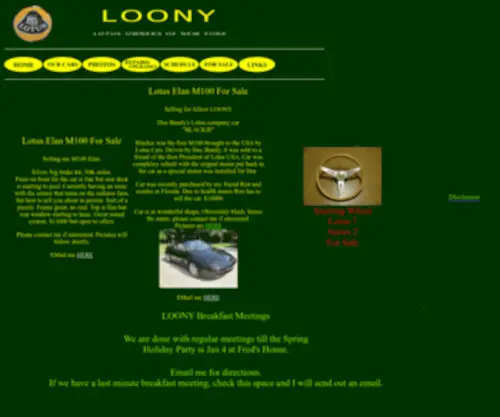 Lotusowners.com(Lotus Owners of New York) Screenshot