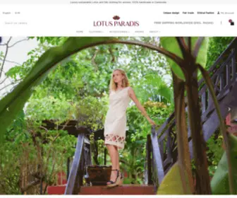 Lotusparadis.com(Natural Silk Clothes) Screenshot