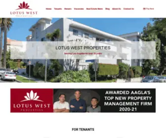 Lotusproperties.com(Lotus West Properties) Screenshot