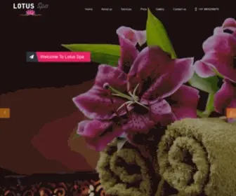 Lotusspa.in(Lotus Spa in Gurgaon MG Road) Screenshot