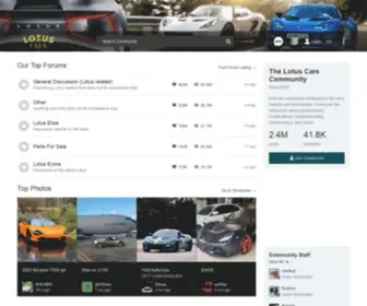Lotustalk.com(The Lotus Cars Community) Screenshot