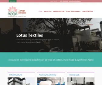 Lotustextile.in(Lotus Textiles) Screenshot