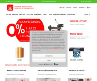 Lotustransfers.de(Your One Stop Shop For Textile Printing) Screenshot