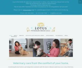 Lotusvet.com(Lotus Veterinary House Calls) Screenshot