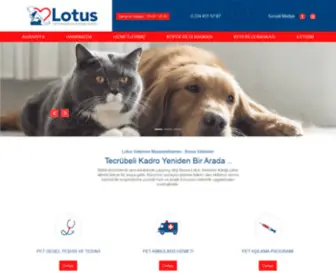 Lotusveteriner.com.tr(Lotus Veteriner Muayenehanesi) Screenshot