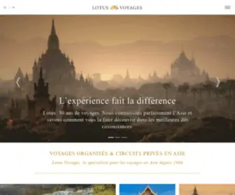 Lotusvoyages.ch(Agence de voyage spécialiste de l'Asie) Screenshot