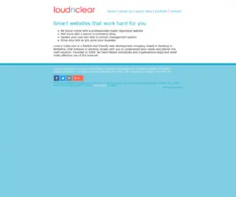 Loud-N-Clear.com(Web design) Screenshot