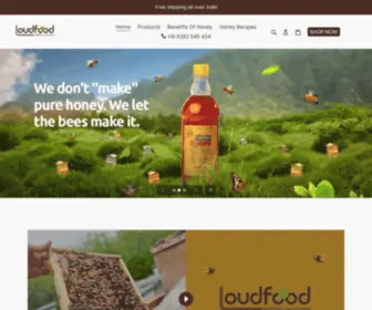 Loudfood.in(Loudfood pure honey) Screenshot