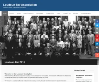 Loudounbar.org(Loudoun Bar Association Loudoun County Virginia Bar Association) Screenshot