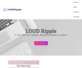 Loudripple.com(Digital Strategy Agency in Qatar) Screenshot