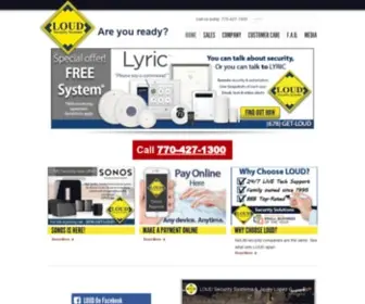 Loudsecurity.com(LOUD Security Home Page Kennesaw Cobb County Atlanta) Screenshot