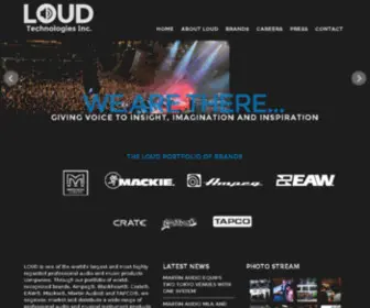 Loudtechinc.com(LOUD Audio) Screenshot