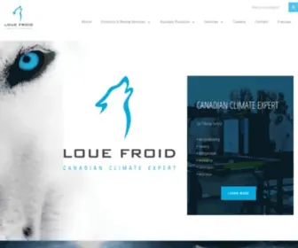 Louefroid.com(Loue Froid) Screenshot