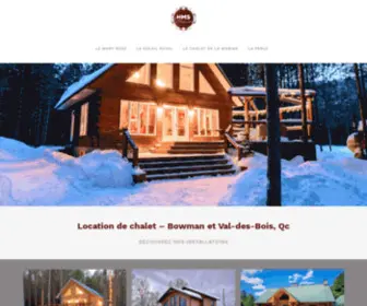 Louemonchalet.ca(Location de chalets) Screenshot