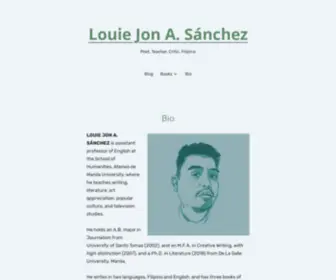 Louiejonasanchez.com(Louie Jon A) Screenshot