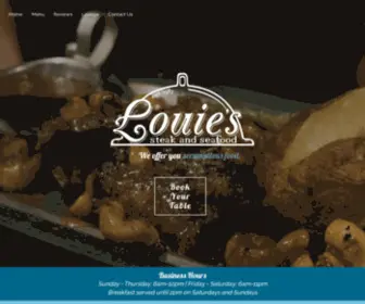 Louiessteakandseafood.com(Louie's Steak and Seafood) Screenshot