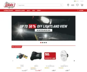 Louis.ie(Europe's number 1 for motorcycle clothing and technology) Screenshot