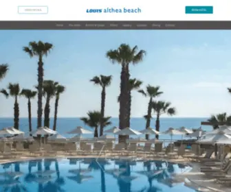 Louisaltheabeach.com(Althea Beach Hotel Cyprus) Screenshot